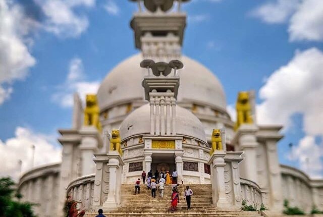 The famous Buddhist monastery of Dhauli